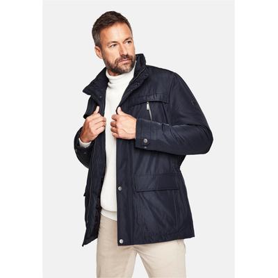 Winterjacke CABANO "CO-3", Herren, Gr. 32, blau (dunkelblau), 100% Polyester, unifarben, lang, Jacken Winterjacke, mit Zwei-Wege-Taschen