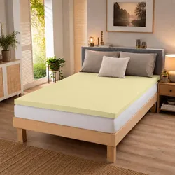 BettwarenShop Topper Spannbettlaken Ultra Stretch 140x200 cm | vanille - beige
