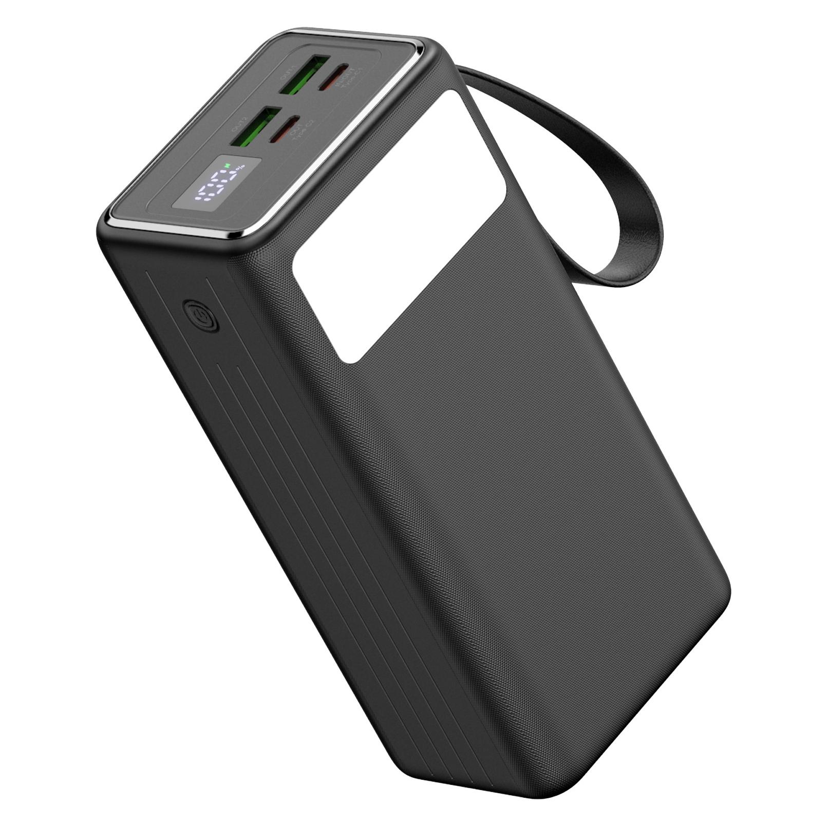 Platinet Powerbanka 40000 mAh 65W Power Delivery, 2xUSB-C, 2xUSB-A, kabel USB-C 1m, černá (40000 mAh, 65 W) (PLAPMPB4065)