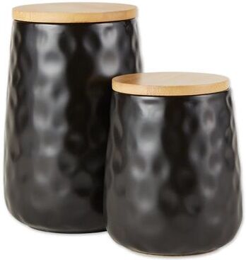 DII Matte Dimple Texture Ceramic Canister (Set of 2) - 3.25 Cup/5.75 Cup