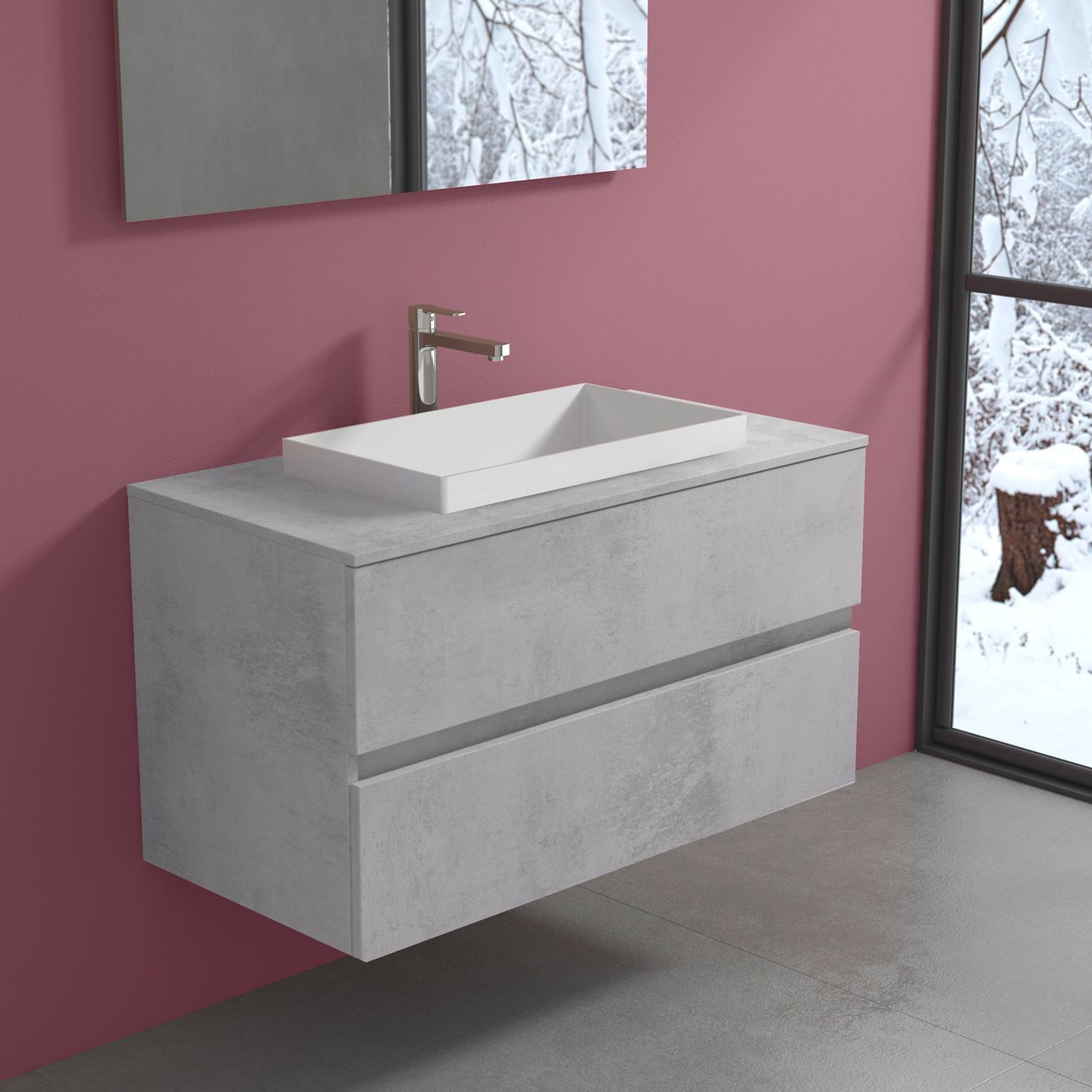 progettobagno Evo 54 Modular Waschtischkonsole  100 cm