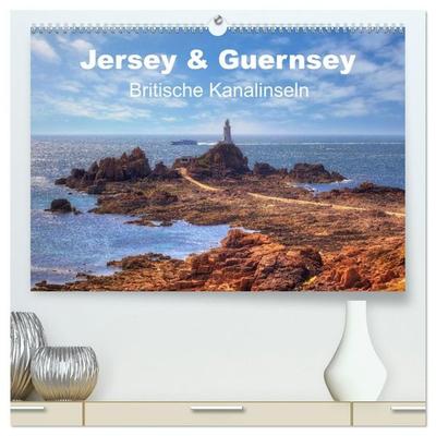 Jersey & Guernsey - britische Kanalinseln (hochwertiger Premium Wandkalender 2027 DIN A2 quer), Kunstdruck in Hochglanz