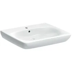 Geberit Renova Comfort Waschtisch 258565000 65x55cm, weiss, mit Überlauf, unterfahrbar