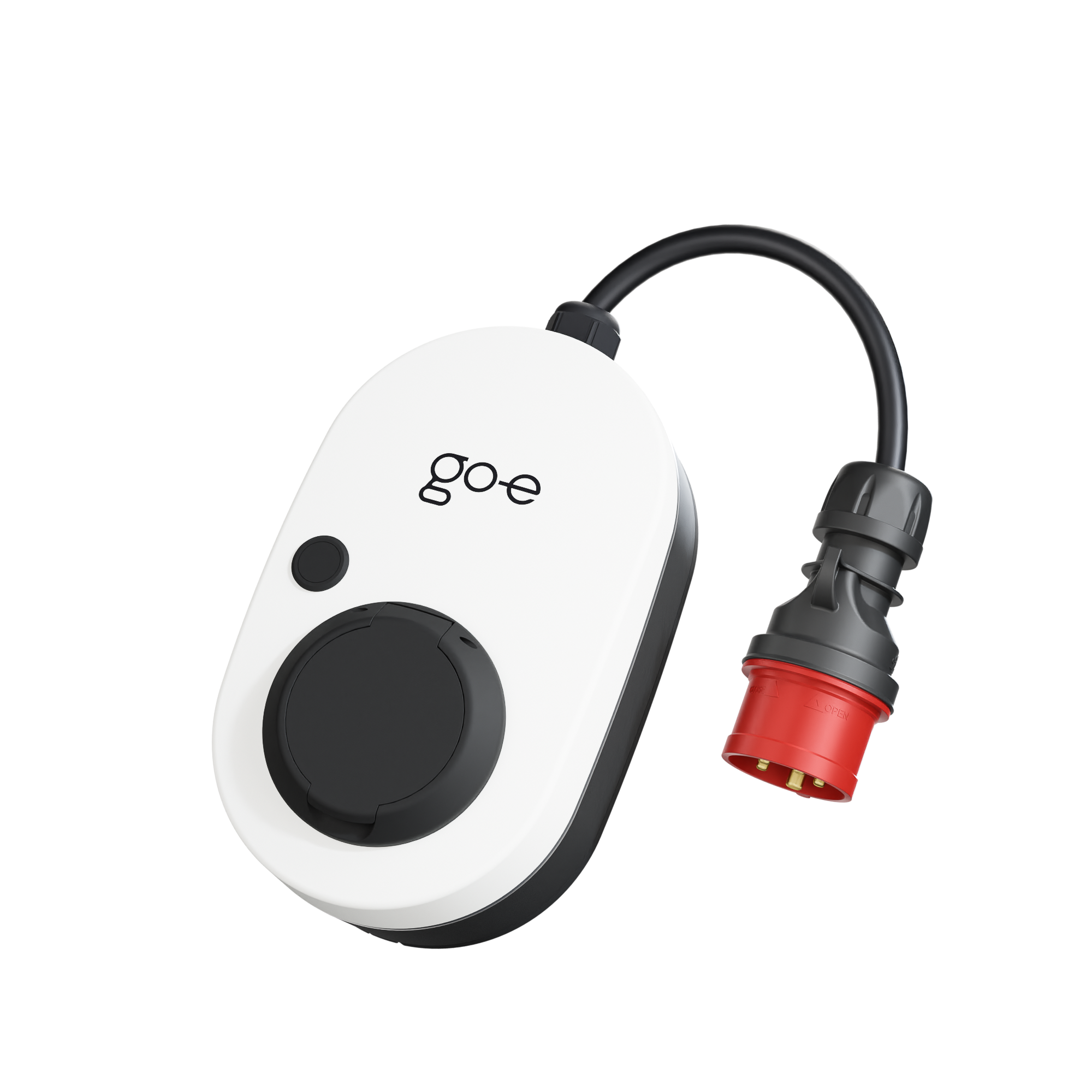go-eCharger go-e Charger Gemini flex Wallbox, 11kW, 16A CEE rot Stecker, weiß CH-04-11-01