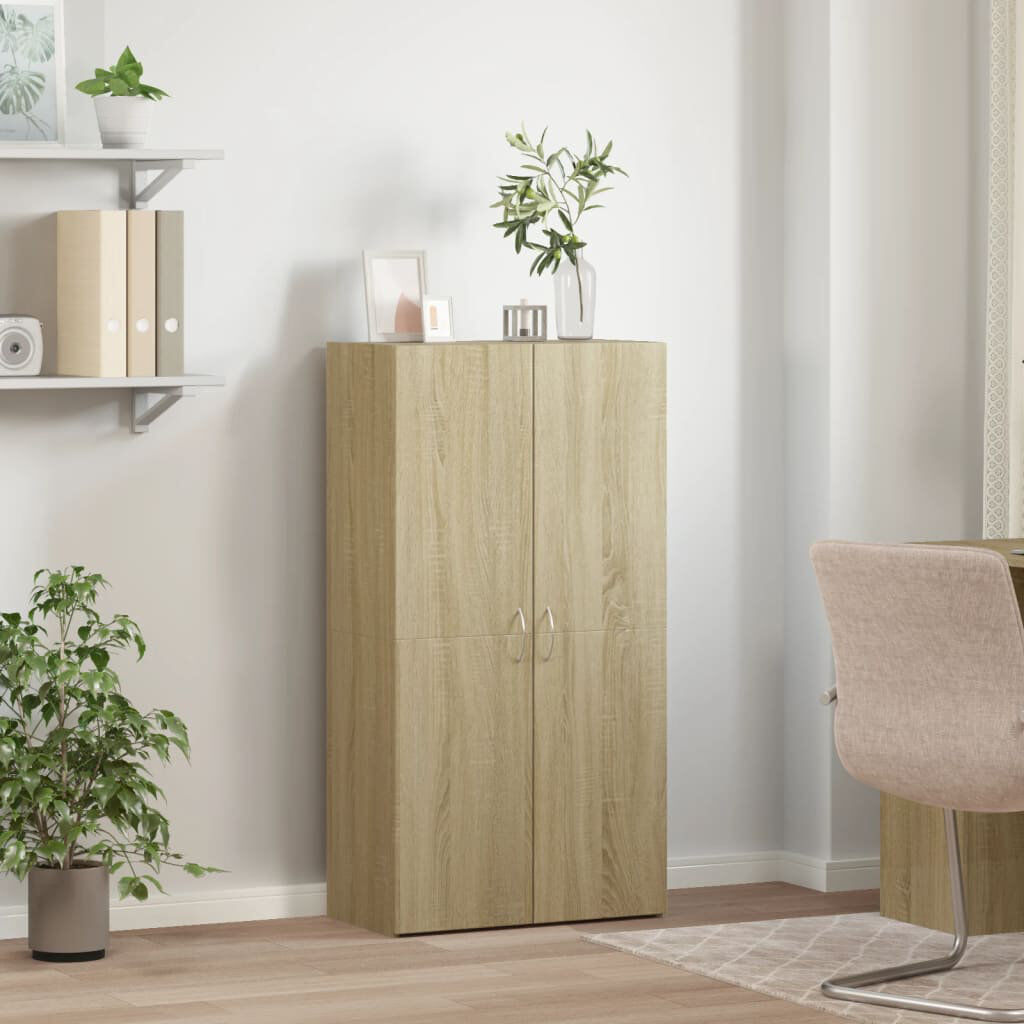Alpen Home Storage Cabinet Sonoma Oak 115cm H X 60cm W X 32cm D