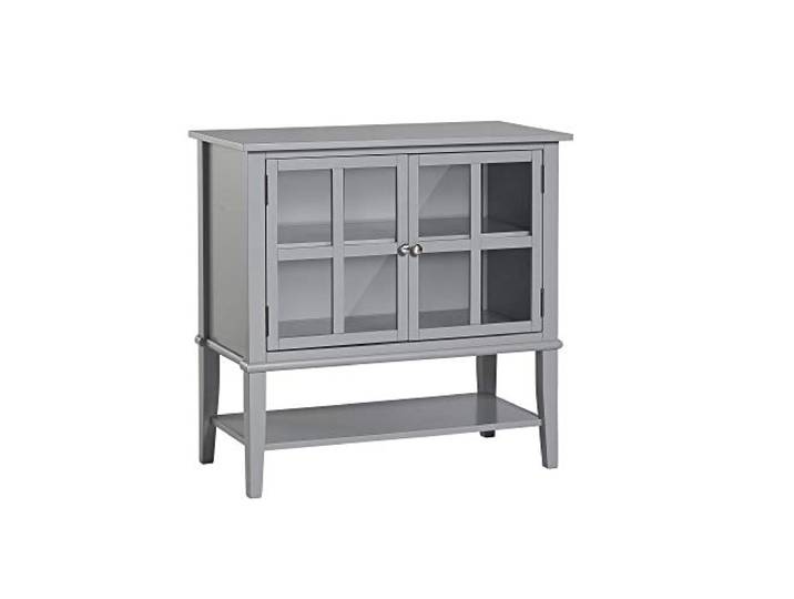Dorel Home Furnishings Franklin Schrank mit 2 Türen in MDF grau