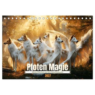 Pfoten Magie (Tischkalender 2027 DIN A5 quer), CALVENDO Monatskalender