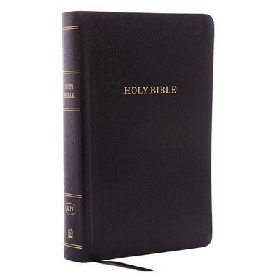 KJV Holy Bible: Personal Size Giant Print with 43,000 Cross References, Black Bonded Leather, Red Letter, Comfort Print (Thumb Indexed): King James