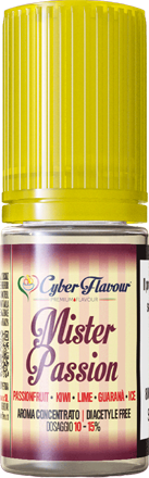 Cyber Flavour Mister Passion Aroma Concentrato 10ml Maracuja Kiwi Lime Guaranà