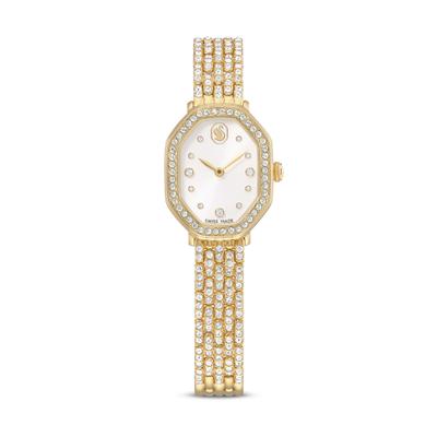 Quarzuhr SWAROVSKI "DEXTERA", gold (goldfarben, silberfarben), Armbanduhren, Damen, goldfarben, Quarzuhr, Armbanduhr, Damenuhr, Swiss Made, Edelstahlarmband, analog