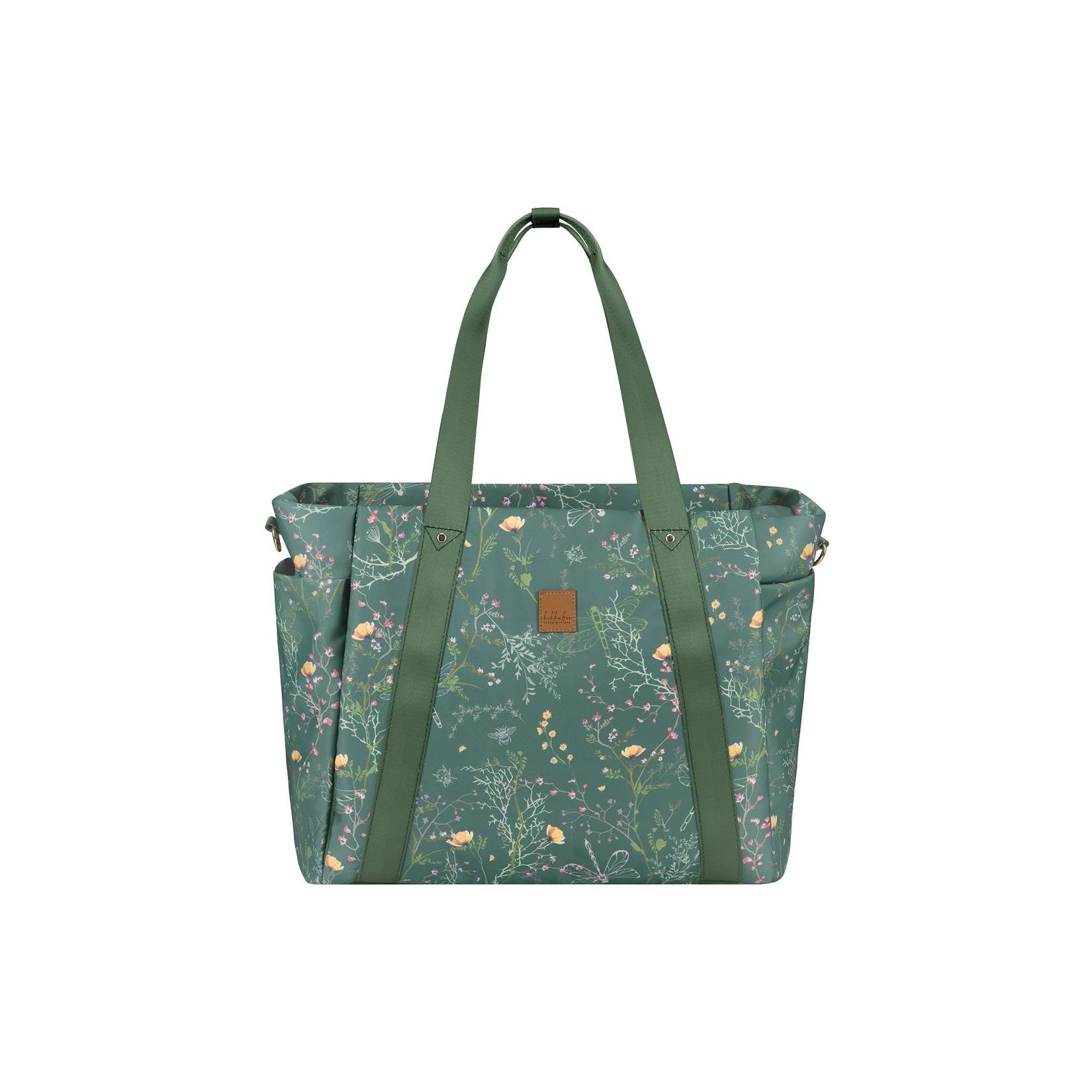 Kikkaboo Wickeltasche Florence Wickelunterlage, Reißverschluss, Flaschentaschen grün