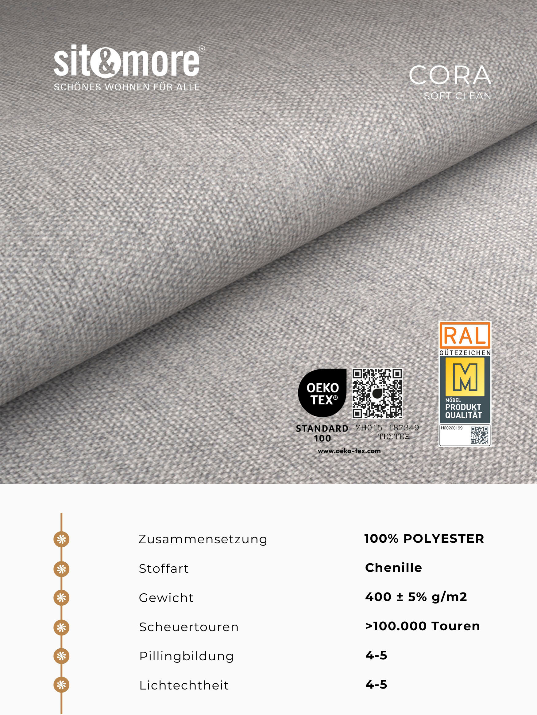 Sofa-Kopfstütze SIT & MORE "Chelsea, B: 50 cm", silber, B:50cm H:25cm, Holzwerkstoff, Kopfstützen, Sofa-Kopfstütze, 2 Stück, verschiedene Stofffarben