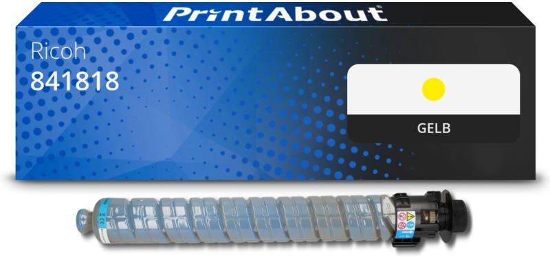 PrintAbout Toner kompatibel mit Ricoh 841818 (MP C3503) - Gelb