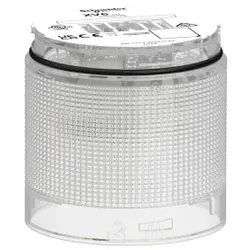 Schneider Electric XV6C26C Leuchtelement, Harmony XV6, modular, 60mm, blau, Linse klar, 24V ACDC, Dauerlicht, energieeffiziente LED
