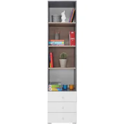 BÜCHERREGAL GALIA 45x40x190 cm, Regal Taupe