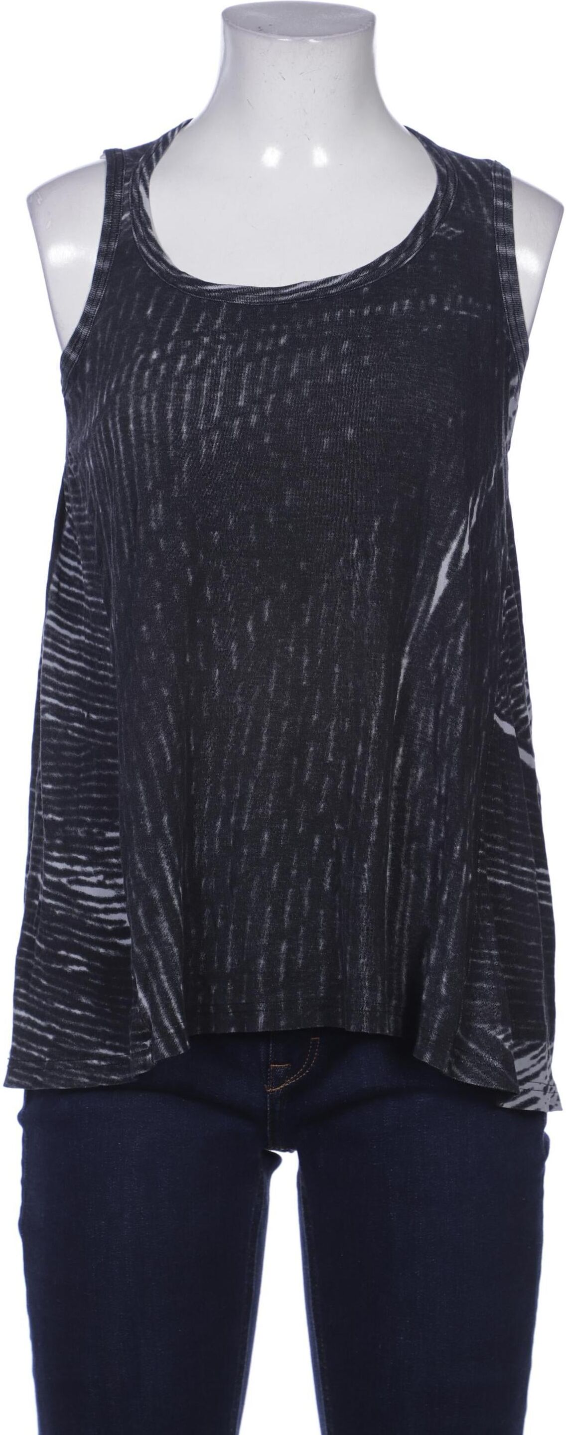 Rundholz Damen Top, Grau, Gr. S, Baumwolle - Second Hand