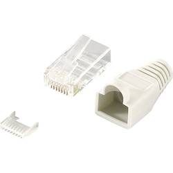 LogiLink MP0023 RJ45-Steckverbinder CAT 6, ungeschirmt MP0023 Stecker, gerade Pole: 8P8C Polzahl Sensoren 8P8C Grau 100 St.