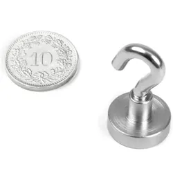 4x Supermagnete, Magnet, Hakenmagnet (5x)