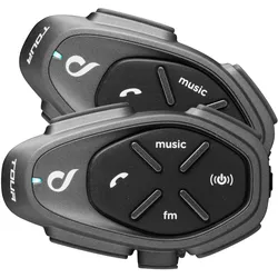 Cellularline, Motorradfunk, Intercom TOUR HD Komplettset für 2 Helme (2er Set)