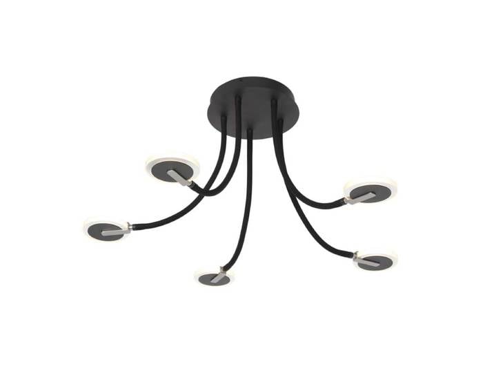 Steinhauer Exclusive Deckenleuchte Turound - Schwarz , klar Clea