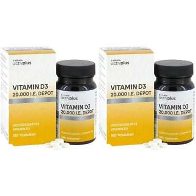 Activplus Vitamin D3 20.000 I.e. Depot Tabletten 2x 2x180 St