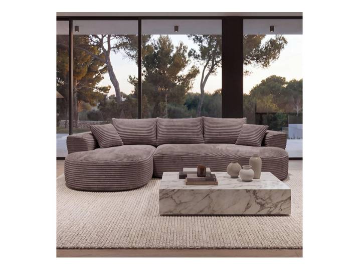 MCW Loungesofa MCW-P19-l, Rutschfeste Unterseite, Polsterung aus Taschenfedern und Schaumstoff