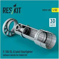 ResKit F-104 (S, G late) Starfighter exhaust nozzle for Italeri kit (3D Printed)