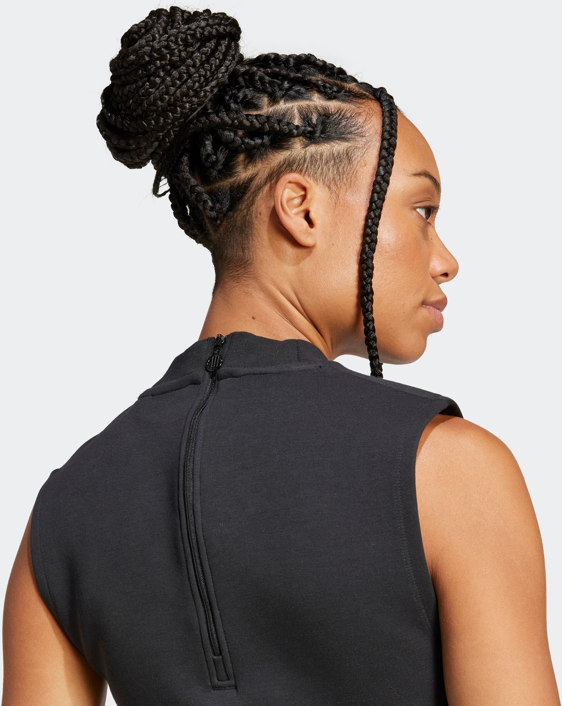 Funktionsweste ADIDAS ORIGINALS "STRUCTURED INTERLOCK PULLUNDER", Damen, Gr. XL, schwarz, Obermaterial: 53% Baumwolle, 47% Polyester, Westen Funktionsweste schwarz XL