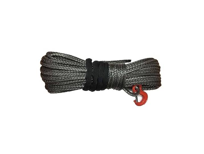 Synthetisches Windenseil Synthetisches Windenseil, 6 mm x 50 m, synthetisches Windenseil, UHMWPE-Seil mit Haken for ATV/UTV-Abschleppseile für ATV UTV
