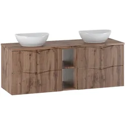 DOPPELWASCHTISCH 140.6cm Tao Holz