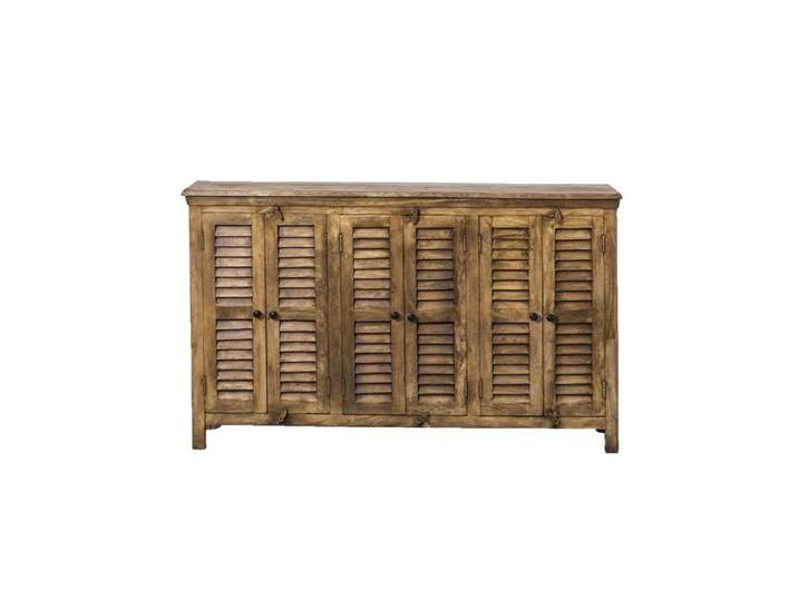 Buffet en bois recyclé 6 portes Aubin