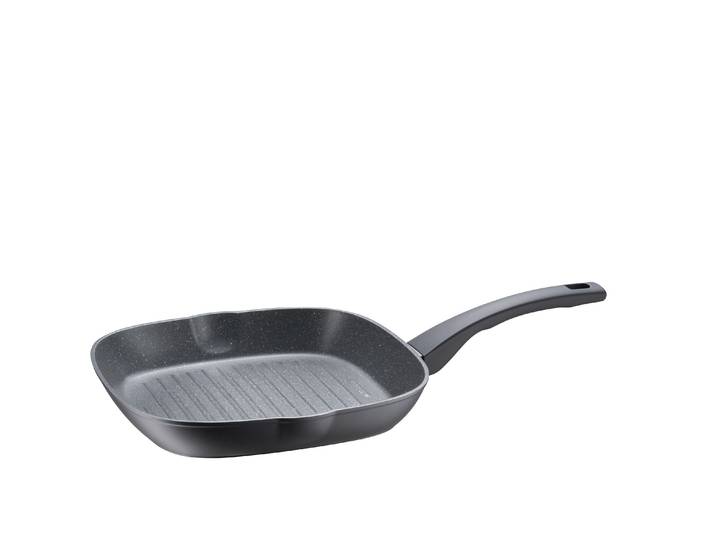 Grillpfanne MÄSER Leonis , grau (schwarz), Pfannen, Grillpfanne