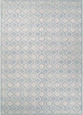 Dream Decor Rugs Handmade Terasia Geometric Sea Wool Area Rug