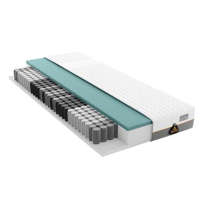 Taschenfederkernmatratze SCHLARAFFIA "GELTEX Quantum Touch Next 220 TFK, Matratze 90x200, 140x200 und mehr", weiß, B:100cm H:22cm L:200cm, Bezug (oben): 100% Polyester. Bezug (unten): 100% Polyester, Matratzen, Taschenfederkernmatratze, GELTEX...