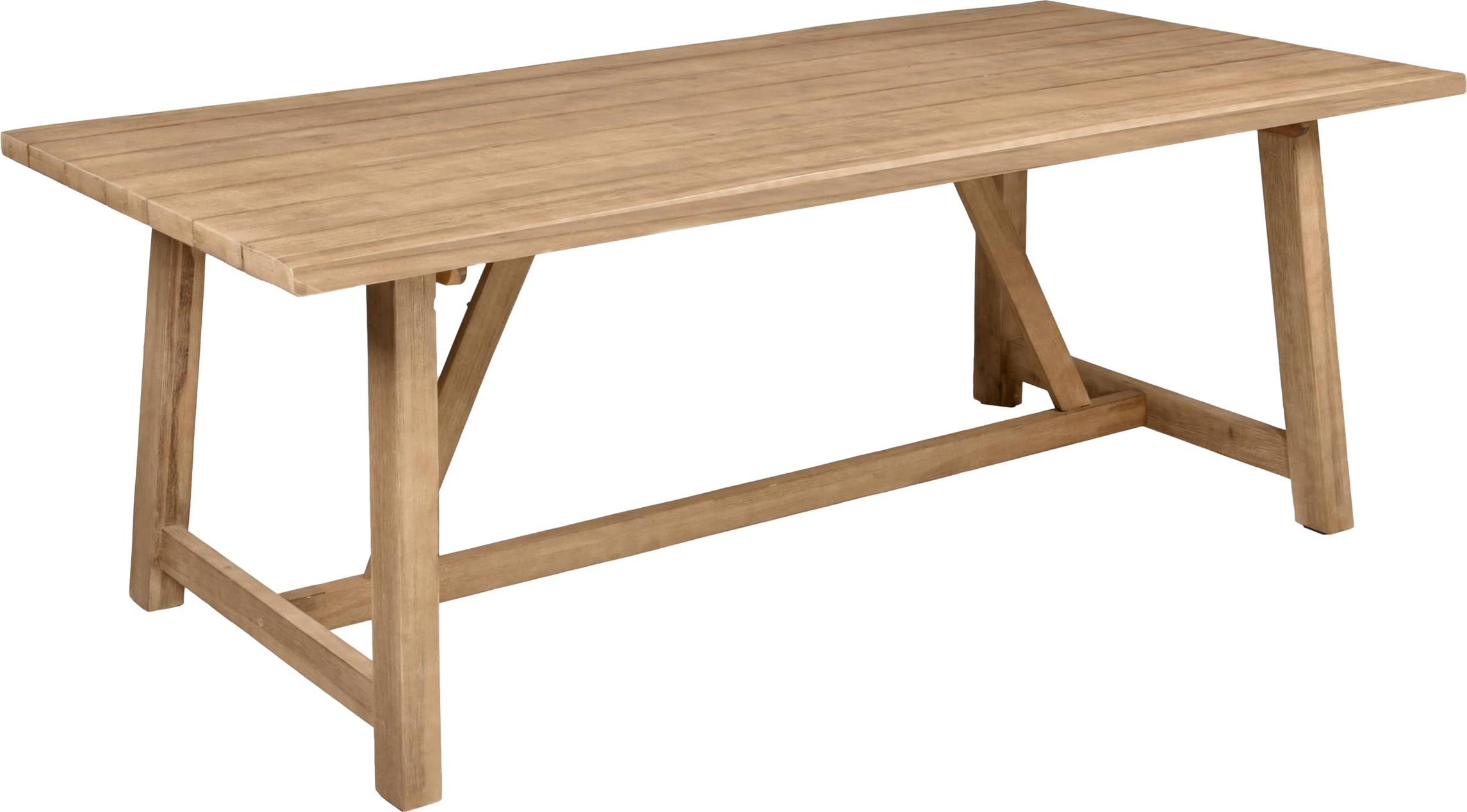 Gartentisch PASCAL - Akazie, Teakbraun, 200x100x75cm | Terrassentisch Wetterfest Outdoor Tisch