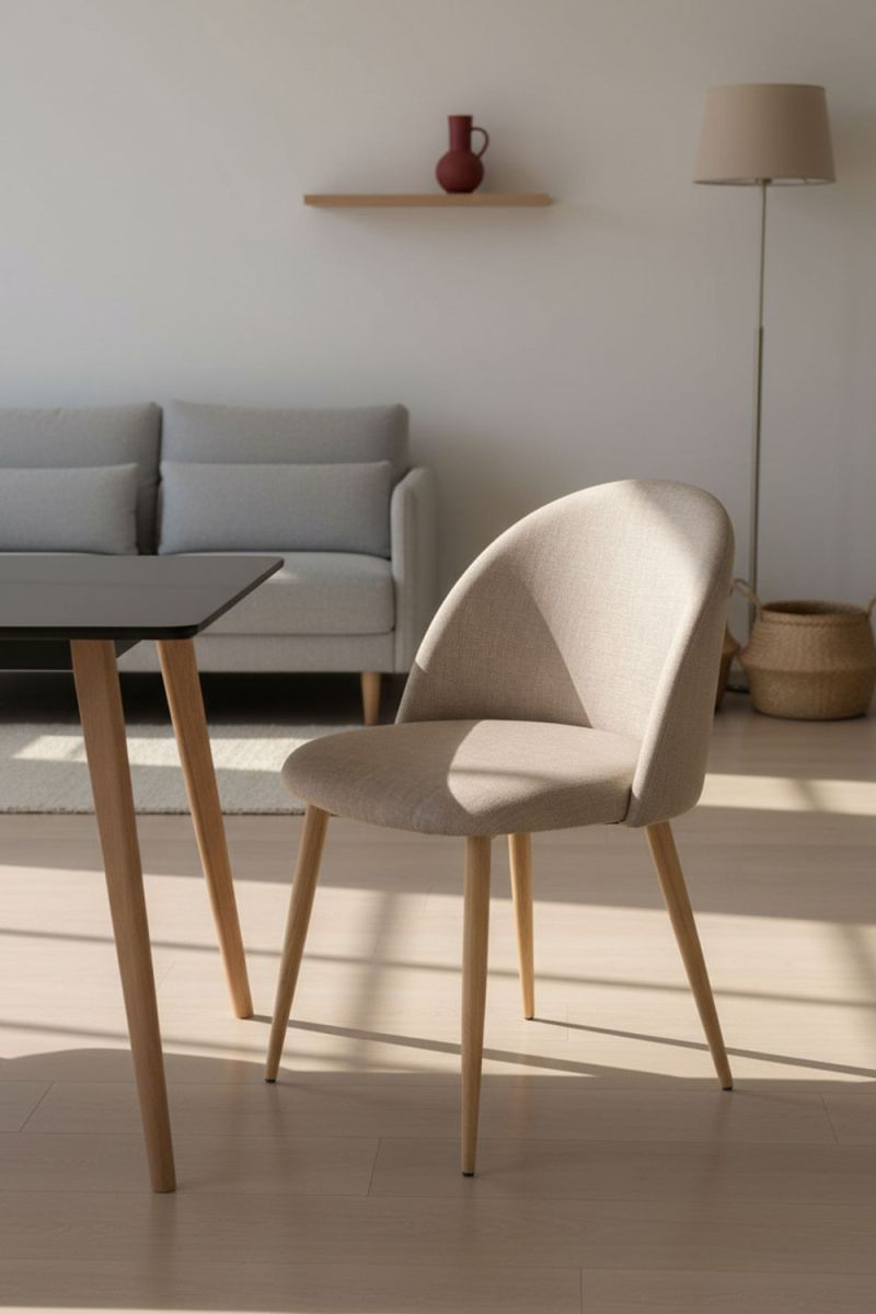RegalosMiguel Silla Vint Tela - Beige