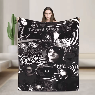 Inspire Curations My Chemical Romance Rock Band Flannel Throw Blanket 4 102x127cm