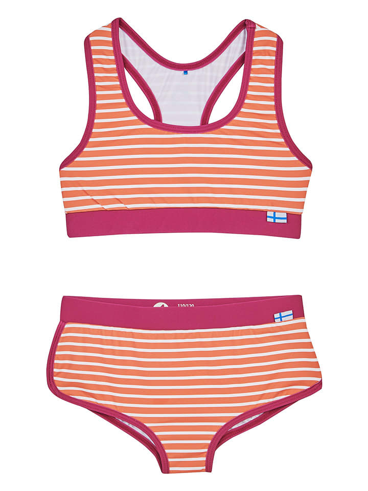 finkid Bikini "Luoto" in Rot/ Orange - 80/90