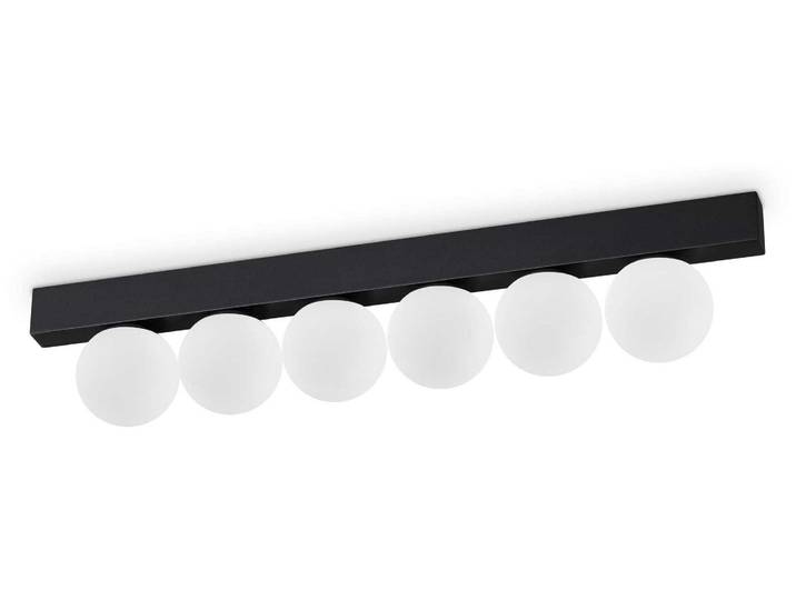 Zeitgenössische Deckenleuchte Ping Pong Metall Schwarz Led Integriert 18W 3000K Ip20