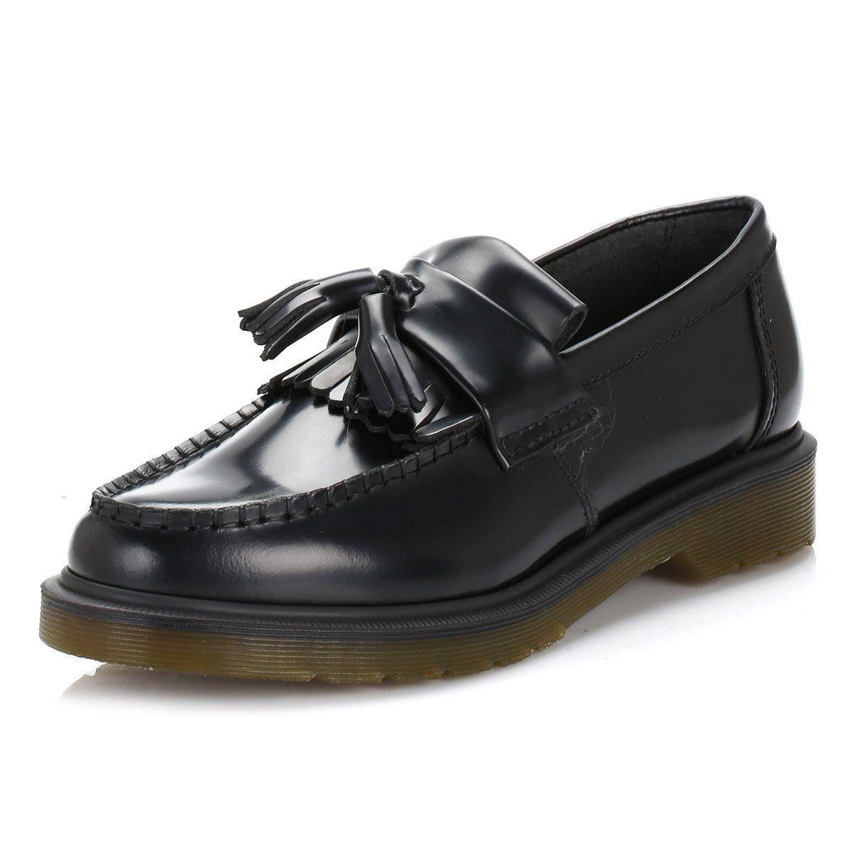 Kaufen Sie Dr. Martens Adrian Polierte Glatte Schwarze Lederslipper