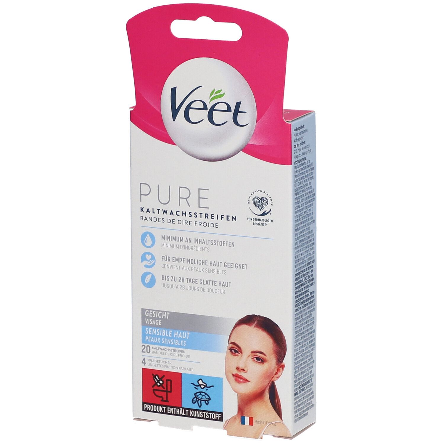 Veet Kaltwachs-Streifen Gesicht 20 St Streifen