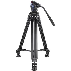 Leofoto Aluminium-Dreibeinstativ VT-20+LF-75 (Metall), Stativ, Schwarz