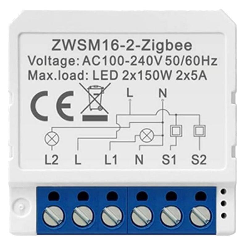 Avatto Smart Switch Module ZigBee ZWSM16-W2 TUYA (Schaltaktor) (ZWSM16-W2)