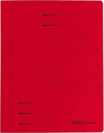 herlitz Schnellhefter Quality Karton rot DIN A4