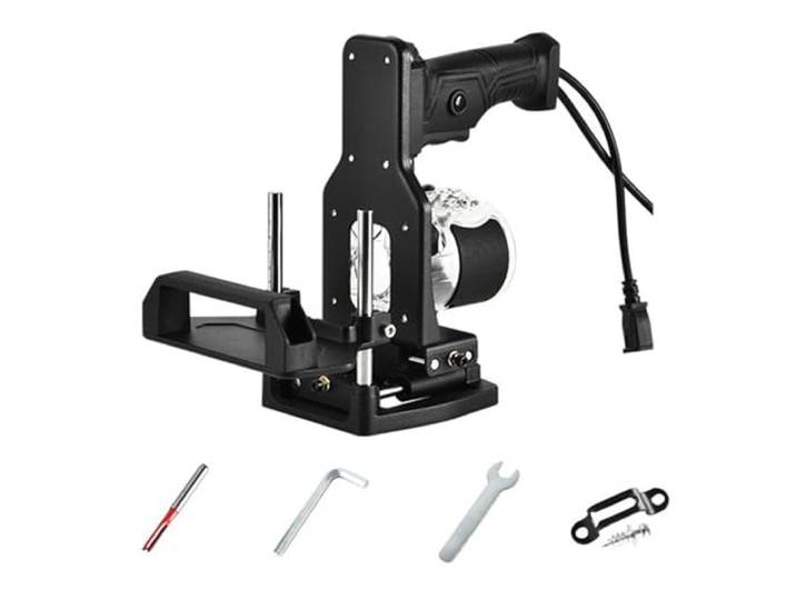 Stemmhalterung für Besäummaschine, 2 in 1, tragbar, A Tragbare Holzbearbeitungs Fräsmaschine, Schneidemaschine, Verbindungspositionierungsgestell, Kleiderschrank