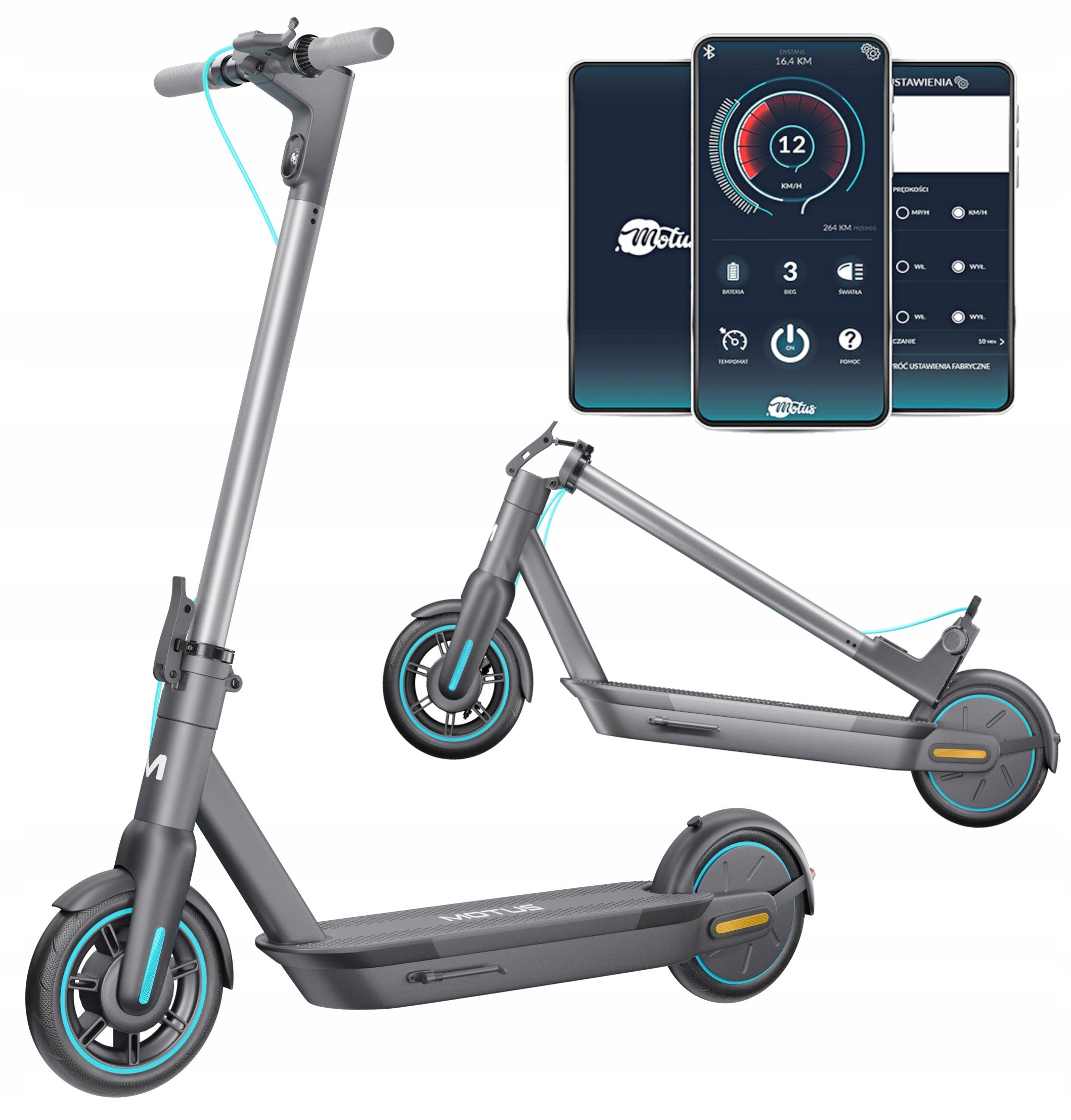Elektroroller Motus Scooty 2022 700 W 15 Ah Reichweite 60 Km Ip54 Stütze