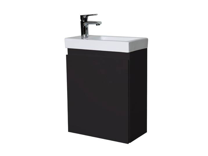 Meuble lave-mains + robinet noir