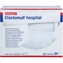 Elastomull Hospital 8 cmx4 M Elast.fixierb.weiß 20 ST