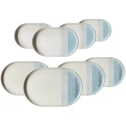 SERVIERPLATTEN Trio Blau 8-tlg.