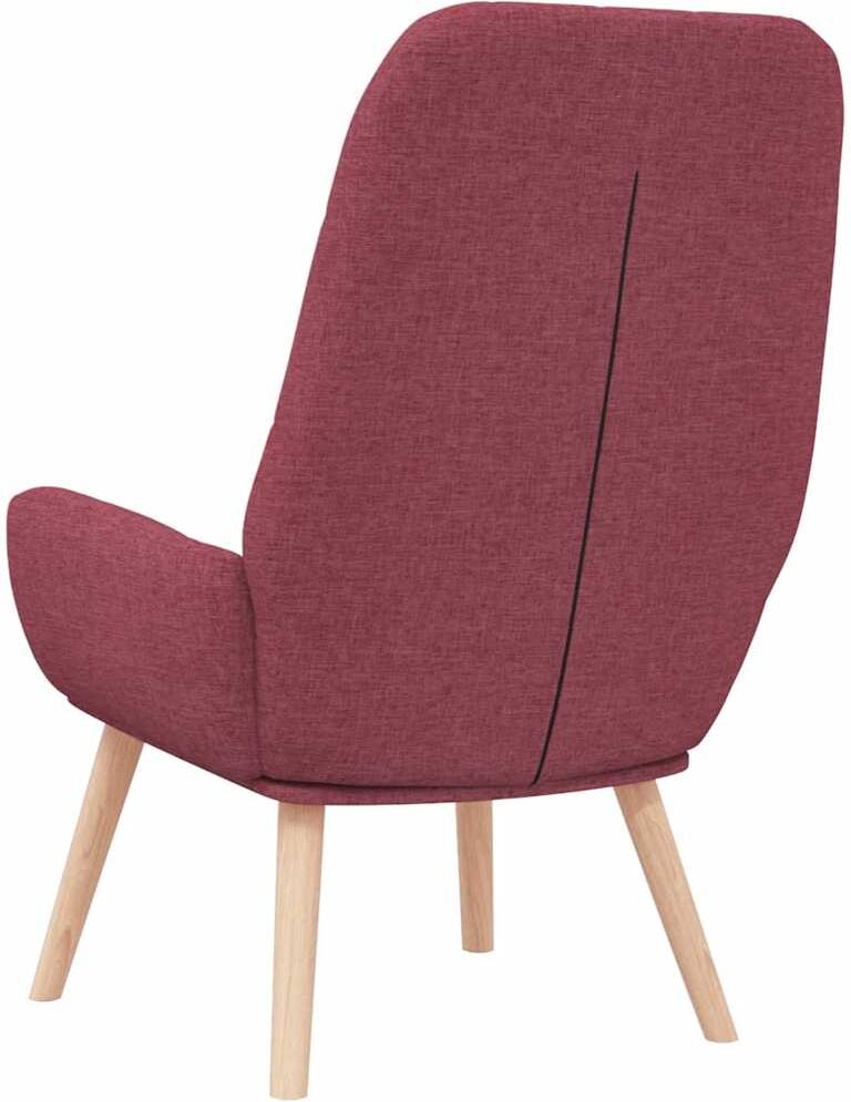vidaXL Fauteuil relaxant en tissu rouge vin